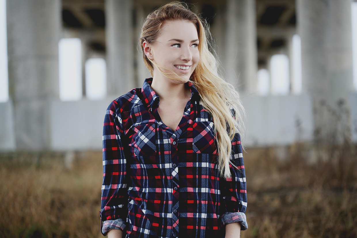 Silver Icing Best Ever Plaid Top