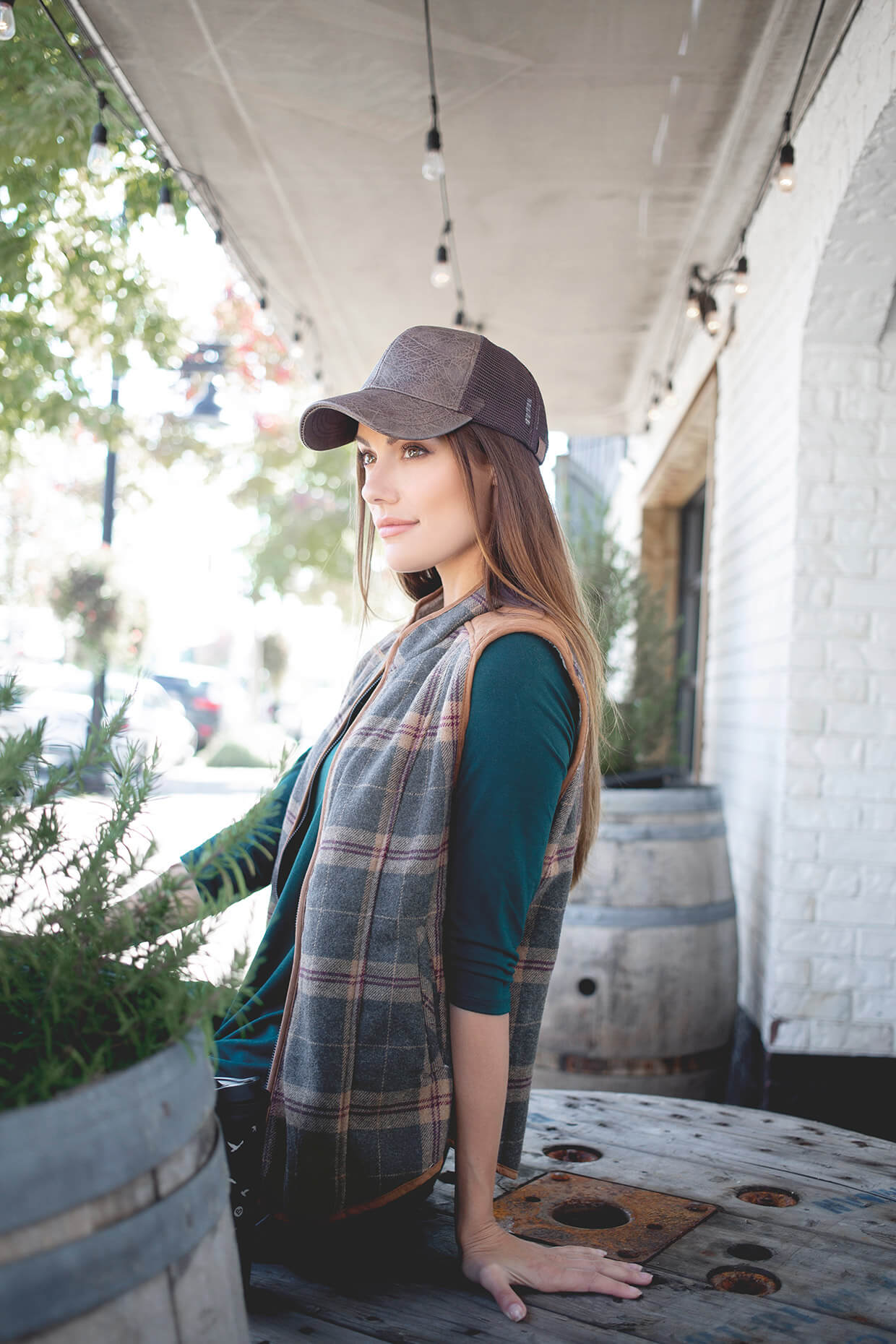 Plaid Vest Looks from Fall to Winter
