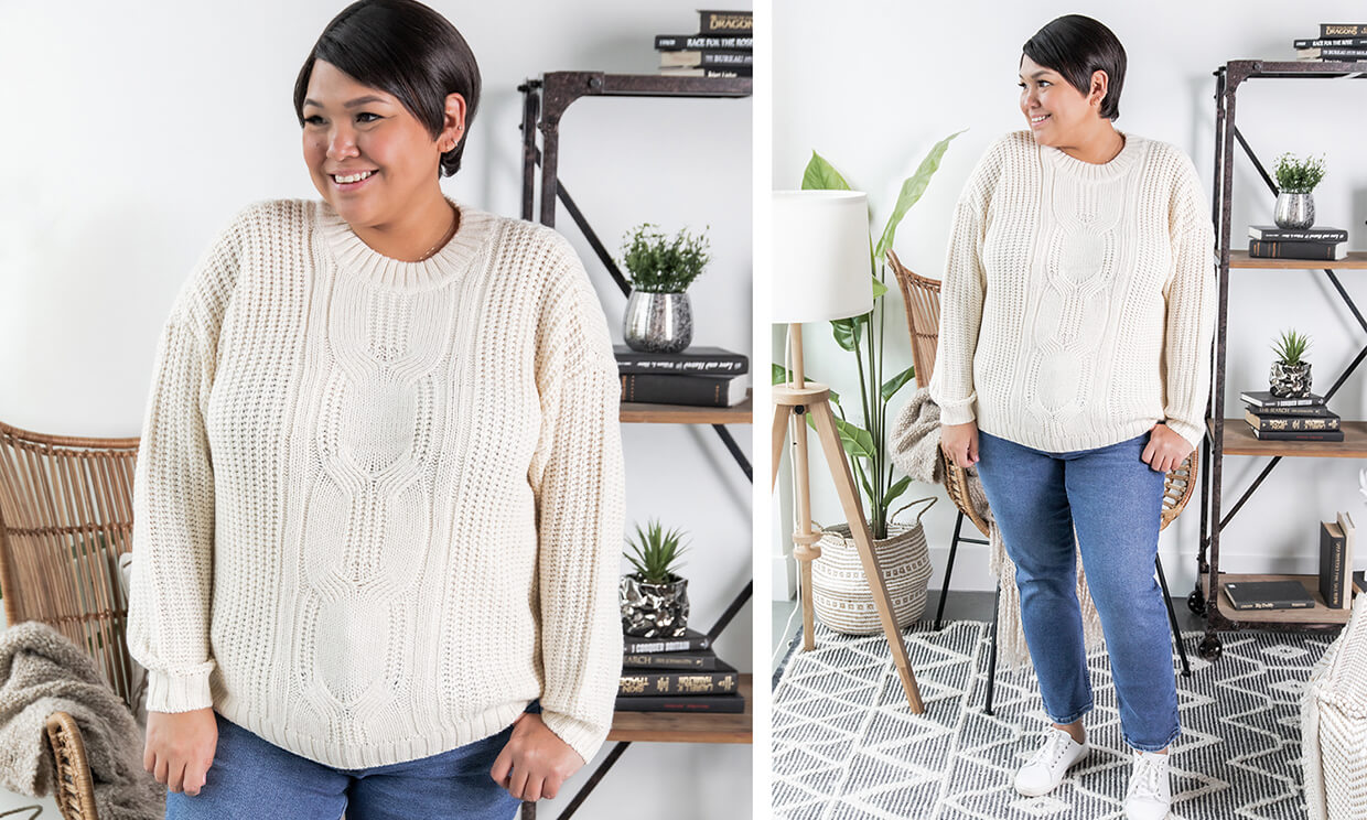 Silver Icing Name It to Win It Spotlight: Cable Knit Sweater