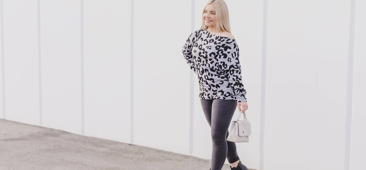 Leopard Off the Shoulder Top