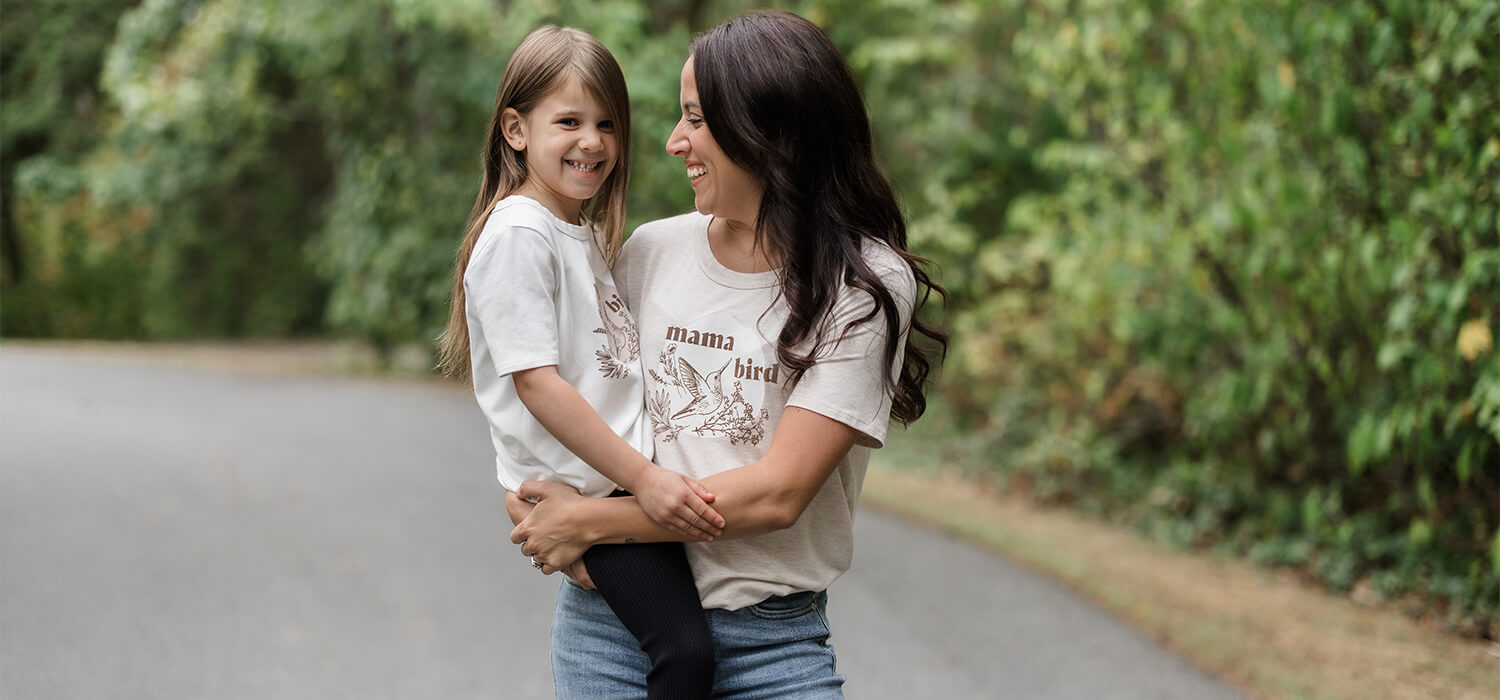 Twinning In Style: Mama Bird & Little Bird Matching Tees!