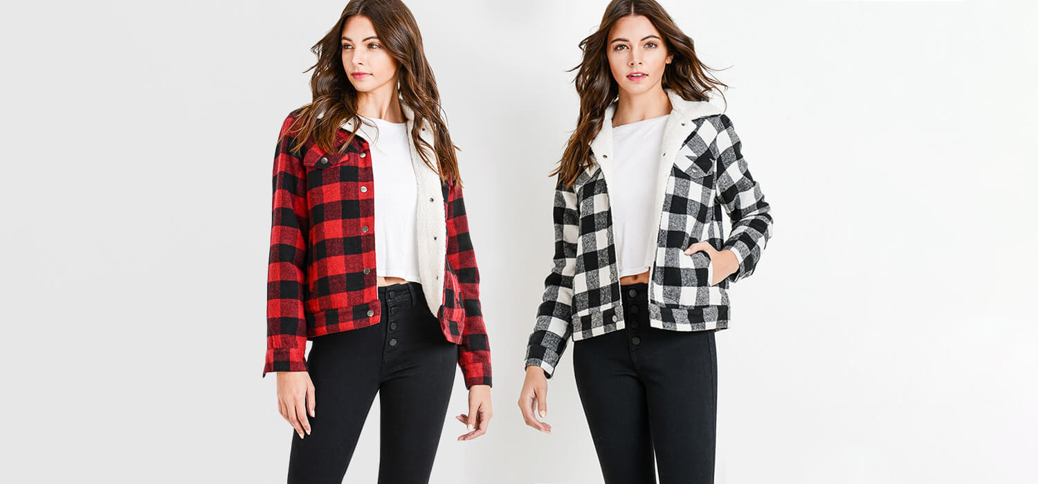 C’est Toi Buffalo Plaid Jacket